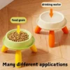 High Feet Cat Food Bowl Cat Water Bowl Pet Food Feeder