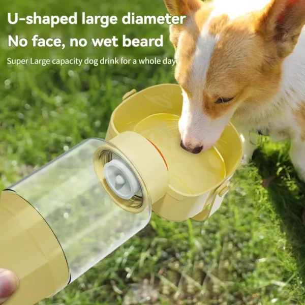 2 in 1 Multi-Purpose Pet Portable Outdoor Drinking Water Bottle