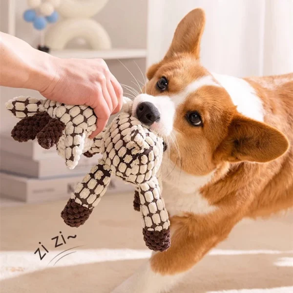 Interactive Squeaky Pet Plush Chew Toy