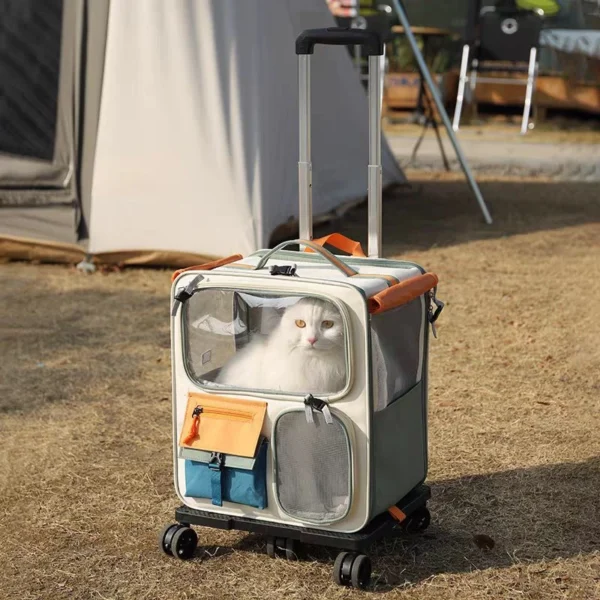 Cat Carrier Backpack with Trolley