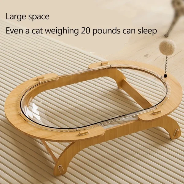 Cat Nest Capsule Transparent Oval Sleeping Bed