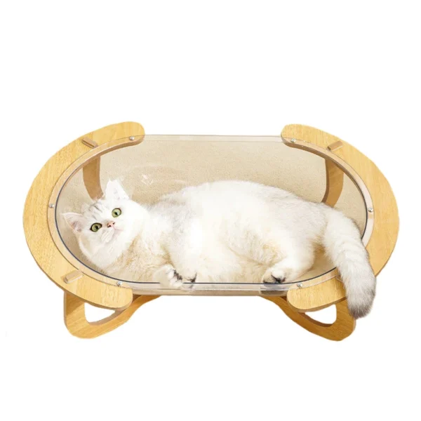 Cat Nest Capsule Transparent Oval Sleeping Bed