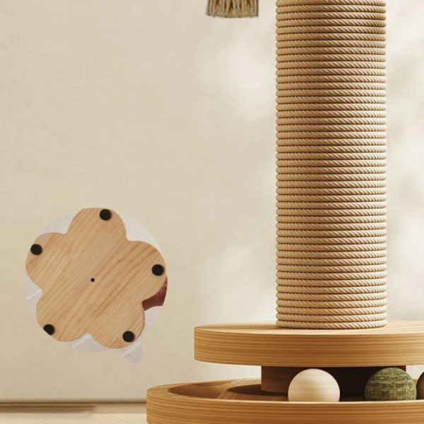 4 in 1 Cat Scratcher Board Pad with Track Balls Toys