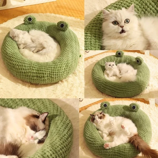Frog Shape Pet bed for All Seasons