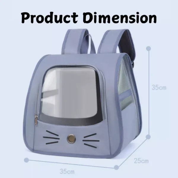 Cat Carrier Backpack with Transparent Window